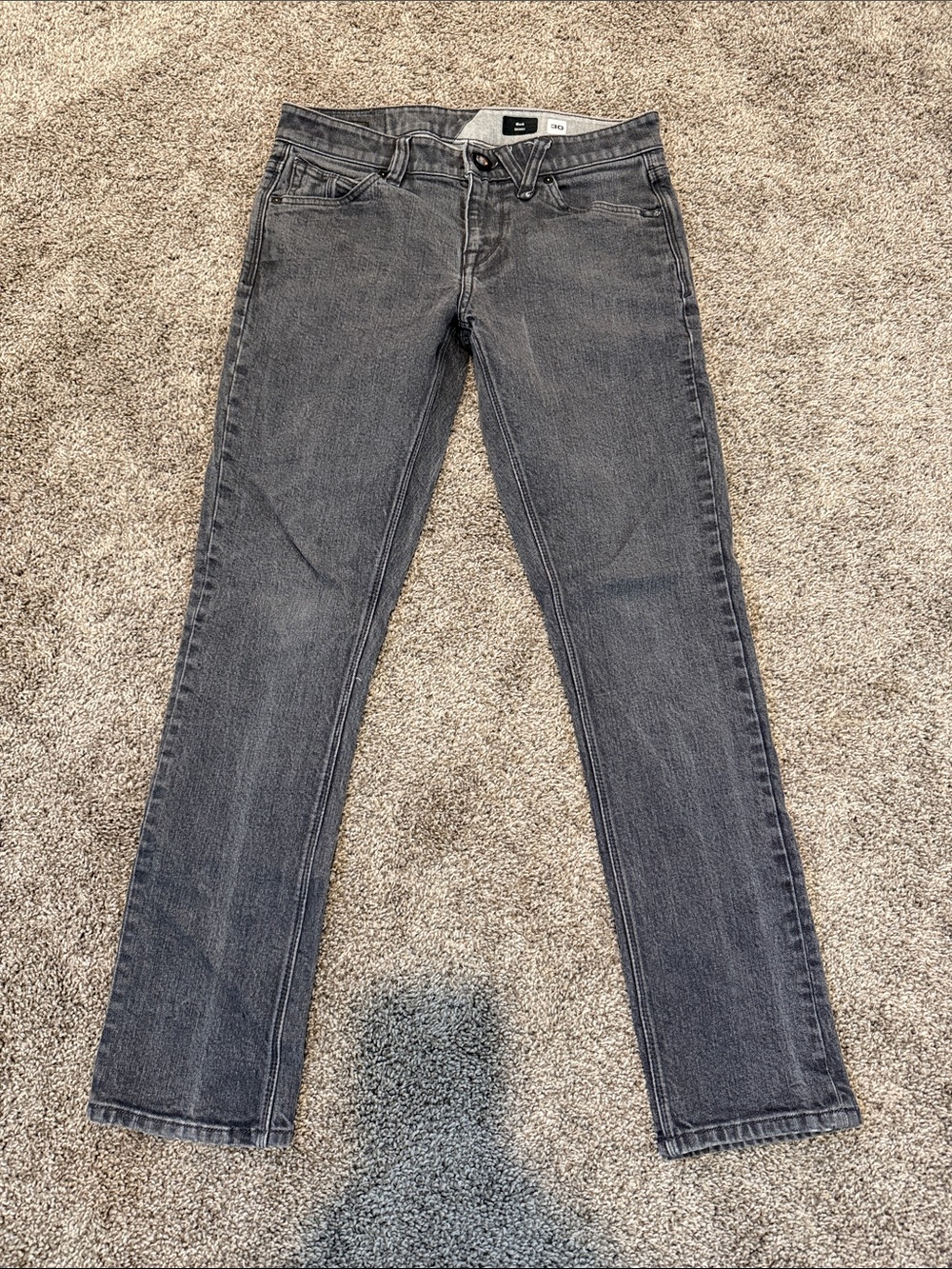 Volcom men’s Gray Slim Straight Jeans